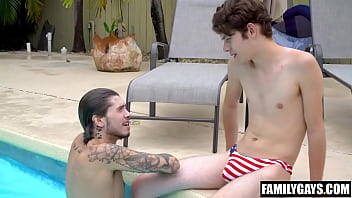 Preview 2 of Indin Kompoz Video - Young twink visits his gay step uncles
