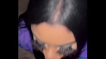Preview 2 of Prppy Girl - gobbling my neighbor outside while his gf is inside