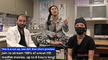 Preview 4 of Cunning Babe Adores Hot Sex - Stacy Shepard Shocked As Naked Doctor Jasmine Rose Enters The Exam Room In &quot_The Doctor&#039_s New Scrubs&quot_ ONLY @GirlsGoneGyno Reup