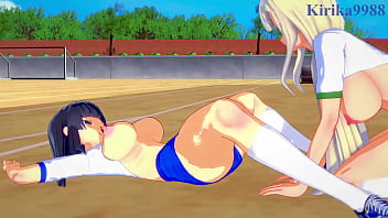 Preview 2 of Bengali Teacher Student Xxx - Yomi and Ikaruga and Katsuragi intense lesbian play. - Senran Kagura Hentai