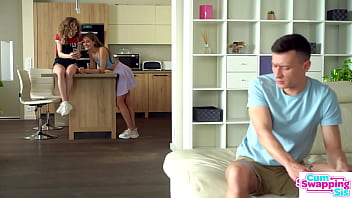 Preview 1 of Redhead Hentai Baby - Nata Ocean &amp_ Tiffany Tatum Chase Stepbro,  &quot_You Cant Hide Your Dick From Us&quot_