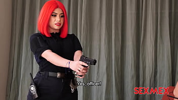 Preview 2 of Eva High - SEXMEX - SEXY AND PERV POLICE GIRL . GISELLE MONTES