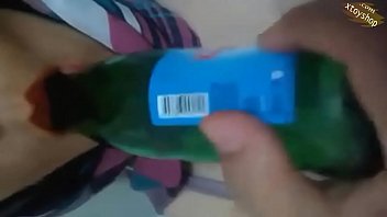 Preview 3 of Three Big Aunty And Small Boy - Hot Hjabi Malay Teen Showing Tits And Giving A Blowjob To Bottle