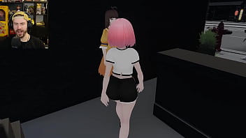 Preview 2 of Japanese Schoolgirl Virgin Bbc - Girl Gets Arrested After Exposing Herself | Roxanne&#039_s ENF Exhibitionist Game