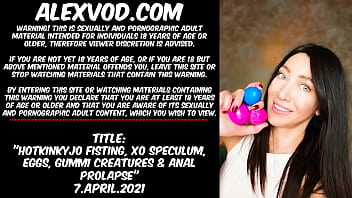 Preview 1 of Amatuer Bar Slut - Hotkinkyjo fisting,  XO speculum,  eggs,  gummi creatures &amp_ anal prolapse