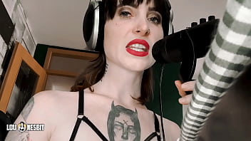 Preview 2 of Hot Army Lasbien Girls Night Sex - Pegging ASMR Lou Nesbit,  Lia Louise