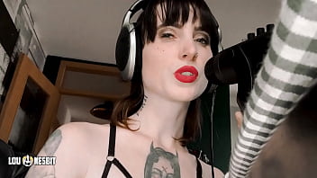 Preview 1 of Hot Army Lasbien Girls Night Sex - Pegging ASMR Lou Nesbit,  Lia Louise