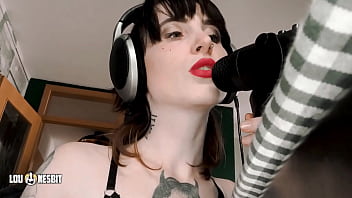 Preview 4 of Hot Army Lasbien Girls Night Sex - Pegging ASMR Lou Nesbit,  Lia Louise