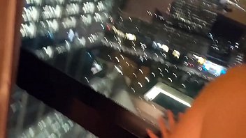 Preview 1 of Drink Mom Sun Force - Juicy ass MILF fucked from Behind over the city,  gets cum on her ass