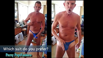 Preview 1 of Sex Mms Boop Pres - A friend said he liked me in my blue thong,  but I didn&#039_t know which one he preferred,  the one with the stretchy pouch to ...