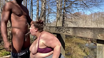 Preview 1 of Yumi Kazama And Black Guy - Bbw gets caught fucking a bbc