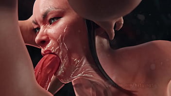 Preview 4 of Www Sexhot Video Com - Kitana Blowjob Mortal Kombat 3d animation