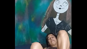 Preview 1 of Wierd Nun - Horny stepsister records video while giving herself a delicious handjob