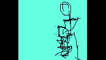 Preview 1 of Sanylwna 3gp King Hd - Testando minha anima&ccedil_&atilde_o em pixel art com boneco fazendo sexo oral,  s&oacute_ na boquete