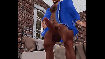 Preview 4 of Shor Shorts - handsome hunk heyward woke up horny and rubs one out