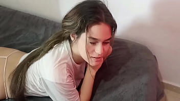 Preview 1 of Albania Mom Son - Mi peque&ntilde_a hermanastra me convence con una dura follada por el culo a cambio de que la deje tener novio. Me corro adentro de ella.