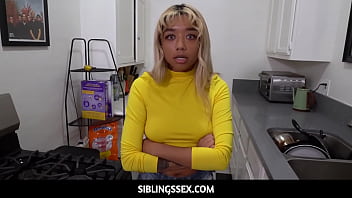 Preview 1 of Assault Extort - SiblingsSex - Ebony tiny Step Sis&#039_s New Found Fondness To My Cock- Gia Dibella