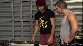 Preview 1 of Sexy Girl Behind Her Webcam - American jocks Jeremy Spreadums and Dante Drackis anal fuck