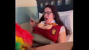 Preview 1 of Mature Sucking Her Stepsons Cock - Didn&rsquo_t see this scene in Harry Potter