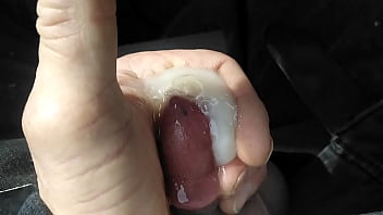 Preview 3 of Grammy Speep - Denpenn with cum around dick head