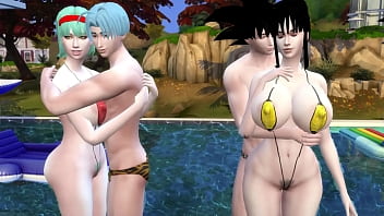 Preview 4 of Seachpines And Fobe - Bulma Madrastra y Esposa Epi 3 Hermosa Esposa Adicta al Sexo le Gusta que la Folle su Hijastro y Su Amigo jovenes con el Guevo mas Grande que su Marido Cornudo le gusta que le den Duro por el Culo NTR