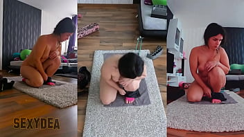 Preview 3 of Russia Actrss Sex Dp - Dive into Pure Sensuality: Triple Cam View of My Naked Workout!