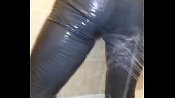 Preview 3 of Shower Mom Bangla - Lubed wet jeans hunk
