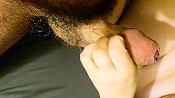 Preview 2 of Dmoolhwot - My BBW MILF wife gives my thick uncut cock a rough handjob part 3. Comments welcome