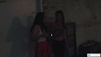 Preview 1 of Ass Nuging - Seducing A Straight Girl Into Lesbian Sex - Kristen Scott,  April Snow