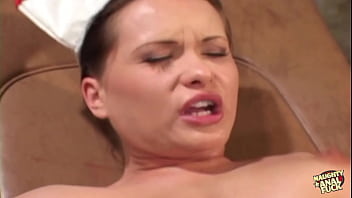 Preview 2 of Deliah Duke - Hung patient lets the brunette nurse suck his cock before sliding it in her bum