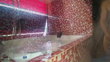 Preview 1 of Washington Car - the jacuzzi tub was too hot so i fucked the slut hotwife in the edge in standing sex and creampied her pussy deep