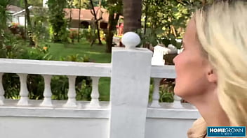 Preview 1 of Car And Mom Son - Blondie Lolipop Has Her Facial Done By Hunk Mark Pirson