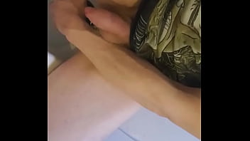 Preview 4 of Milk Boobs Man Sucking - sissy masturbating and playing with herself anal