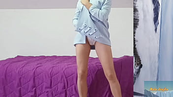 Preview 3 of Secretary Double Teamed - I strip for you.Mala dvojka