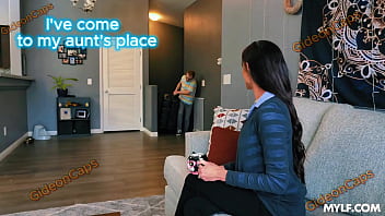 Preview 1 of College Girl Hot 18 - Meeting auntie. Caption story