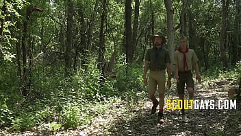 Preview 1 of Blake Wrestles A Man - Seduced By Scoutmaster On A Trail