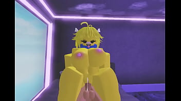 Preview 3 of Schoolgirl Sexy Video In - Roblox Noob girl get&#039_s fucked by a BWC in a Roblox Condo