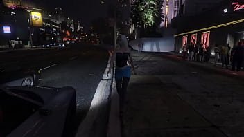 Preview 1 of Hailey Havoc Cash Stunt - GTA 5 - Michael gets a Hooker service