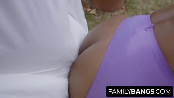Preview 2 of Reade Wap Xxx - FamilyBangs.com ⭐ Trouble Maker Boy Spies his Black Stepsister when Doing Yoga,  Olivia Jay,  Ricky Spanish