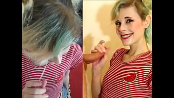 Preview 4 of Quick Teen Sexpage3 - Sammy Splosion multi angle cum facial