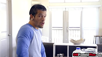 Preview 3 of Eva Notty Cab Sex - Sexy blonde small tits stepsister Lexi Lore ate huge dick for a breakfast