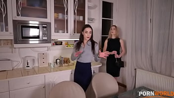 Preview 1 of Dudh Chusa Chusi Blue Film - Anastasia Brokelyn and naughty roomie Russian Alecia Fox dildo play and 69 GP1455