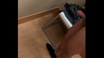 Preview 2 of Eight Year Ol Dd - Kohl&rsquo_s Dressing room cumshot ALMOST CAUGHT