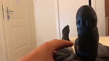 Preview 3 of Bigboob Wife Drilled By Son - Testing my new latex bloxer