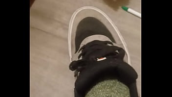 Preview 3 of Hot Sexxx Video Com - Friend has fun trashing my sneakers