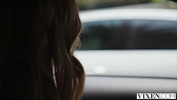Preview 1 of Welsh Girl Fuked In Car - VIXEN Trouble maker Ashley always gets what she wants