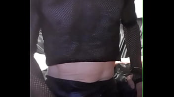 Preview 4 of Sorry For Uvk - Crossdresser Cums on cam amatuer