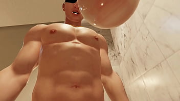 Preview 4 of Fdycyc - House Party: (F) Frank sex scene Bathroom