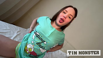 Preview 1 of Di Entot Sma Kuda - STEP BROTHER FUCKS STEP SISTER WITH MONSTER COCK