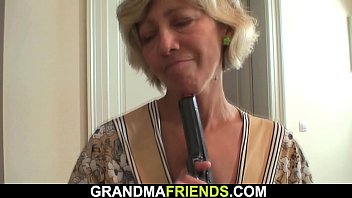 Preview 3 of Anal Fuck Old Fat - Robbery leads to mature double penetration
